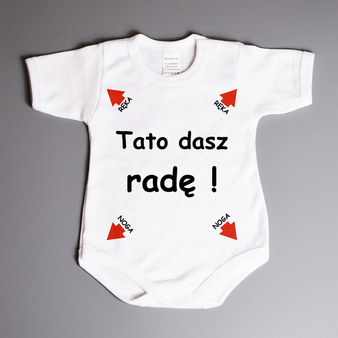 Tato dasz radę - body niemowlęce