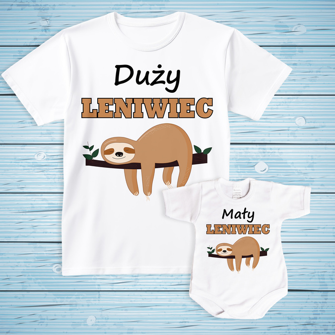 Zestaw - Duży leniwiec, mały leniwiec